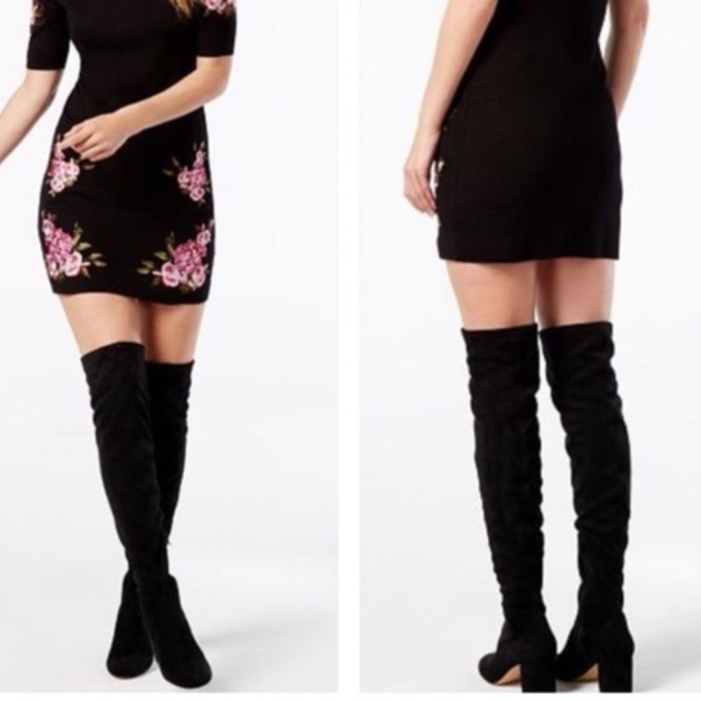 INC International Concepts Rikkie Black Velvet Over The Knee Boots Size 11
